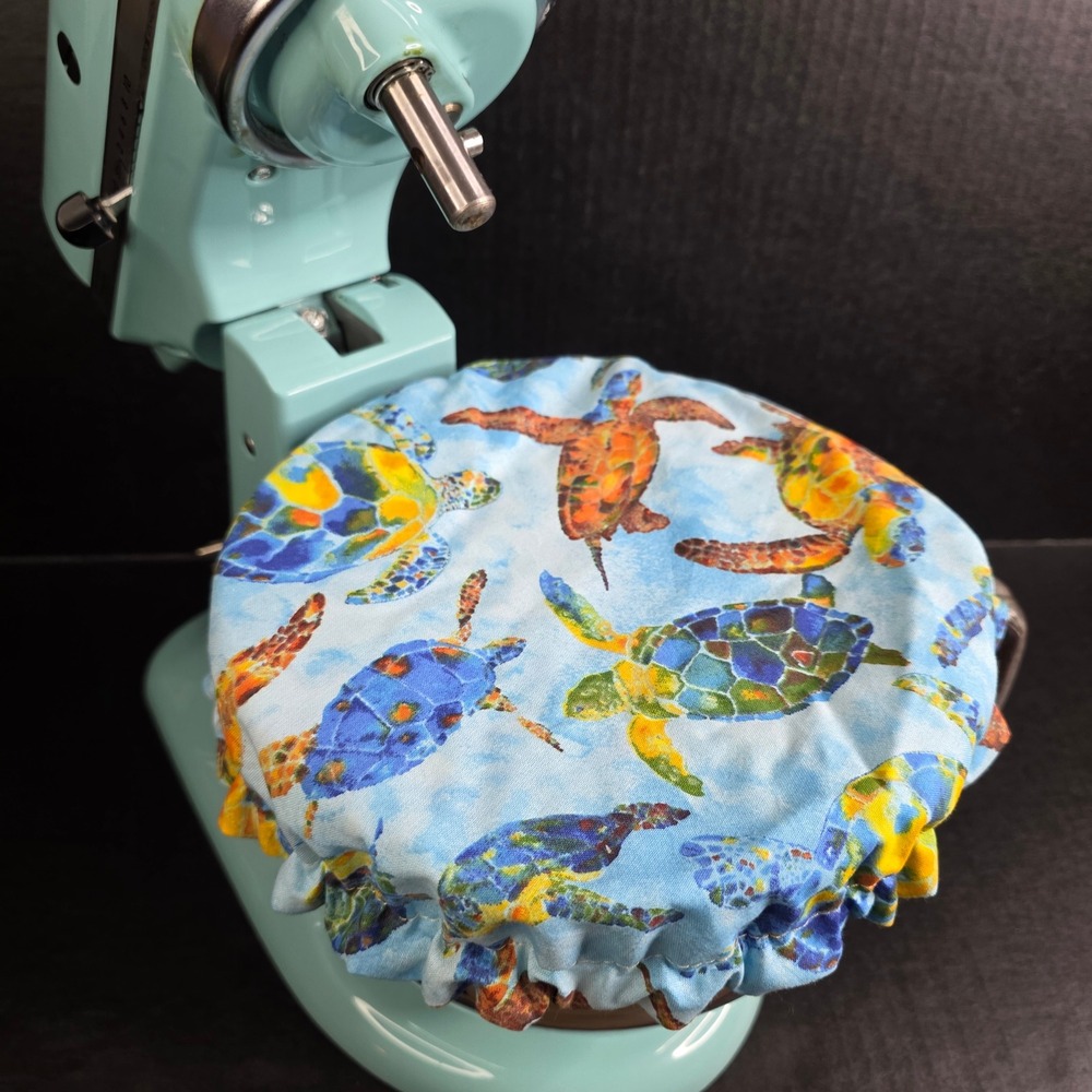 Stained Glass Sea Turtles Multi-Color KitchenAid Mixer Mixing Bowl Cover Baking